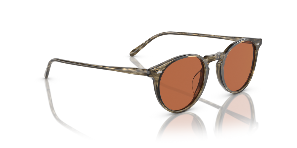 Oliver Peoples N.02 Sun with Soft Olive Bark frame and Orange lenses - image 3