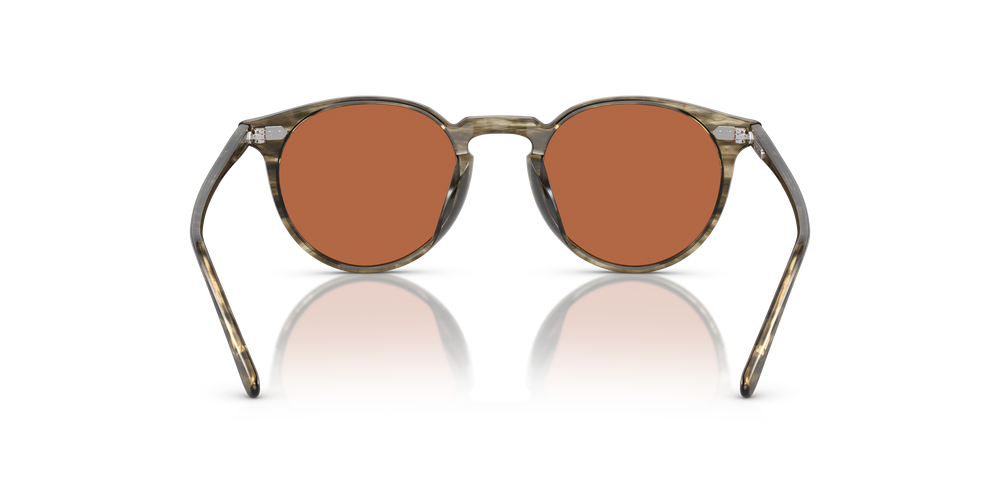Oliver Peoples N.02 Sun with Soft Olive Bark frame and Persimmon Oliver Peoples N.02 Sun with Soft Olive Bark frame and Persimmon