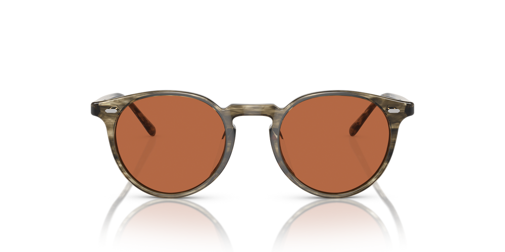 Oliver Peoples N.02 Sun with Soft Olive Bark frame and Orange lenses - image 2