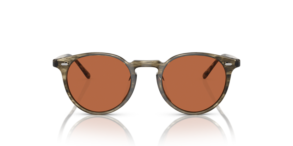 Oliver Peoples N.02 Sun with Soft Olive Bark frame and Orange lenses - image 2