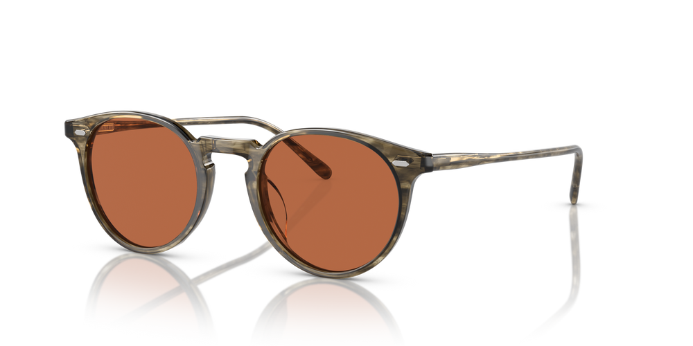 Oliver Peoples N.02 Sun with Soft Olive Bark frame and Orange lenses - image 3