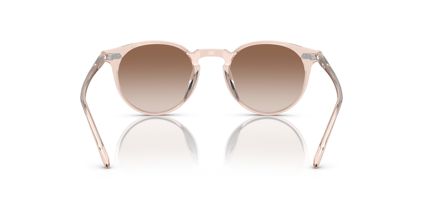 Oliver Peoples N.02 Sun with Cherry Blossom frame and Brown lenses - Image Nosepads