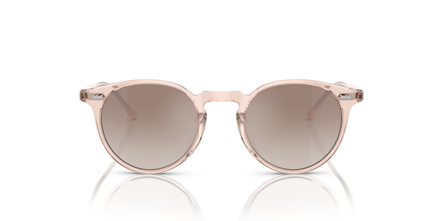 Oliver Peoples N.02 Sun with Cherry Blossom frame and Brown lenses - Image Material 