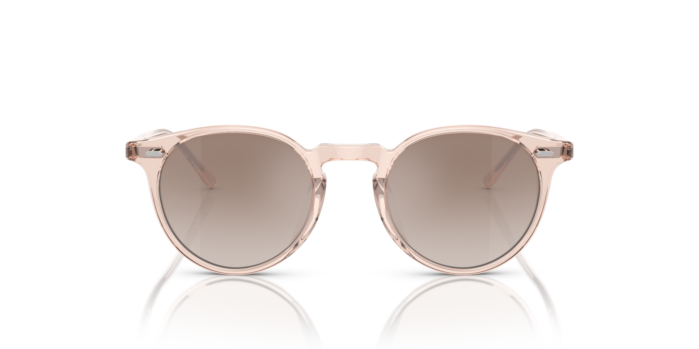 Oliver Peoples N.02 Sun with Cherry Blossom frame and Brown lenses - Image Material 