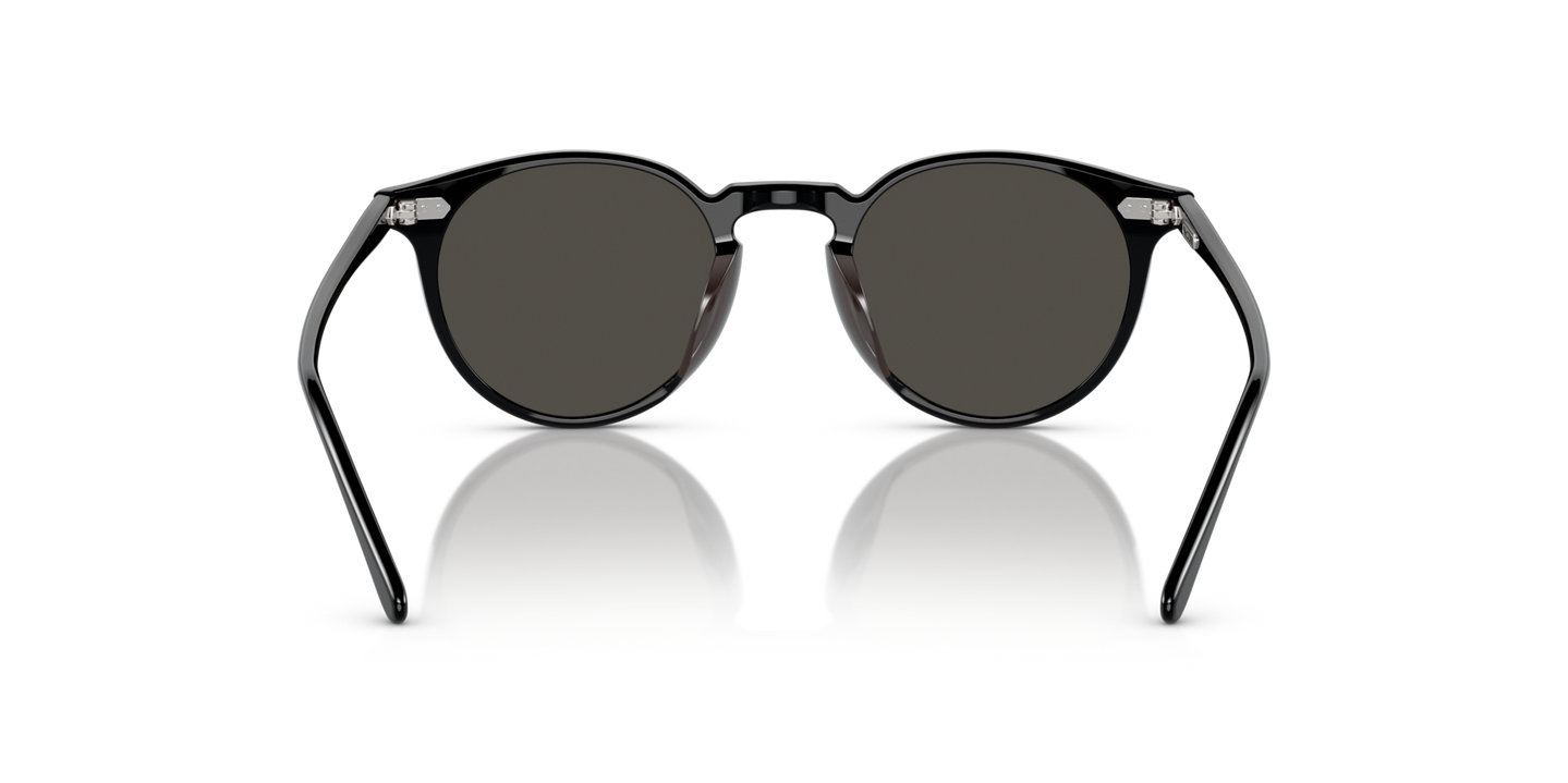 Oliver Peoples N.02 Sun with Kuri Brown frame and Grey lenses - Image Nosepads