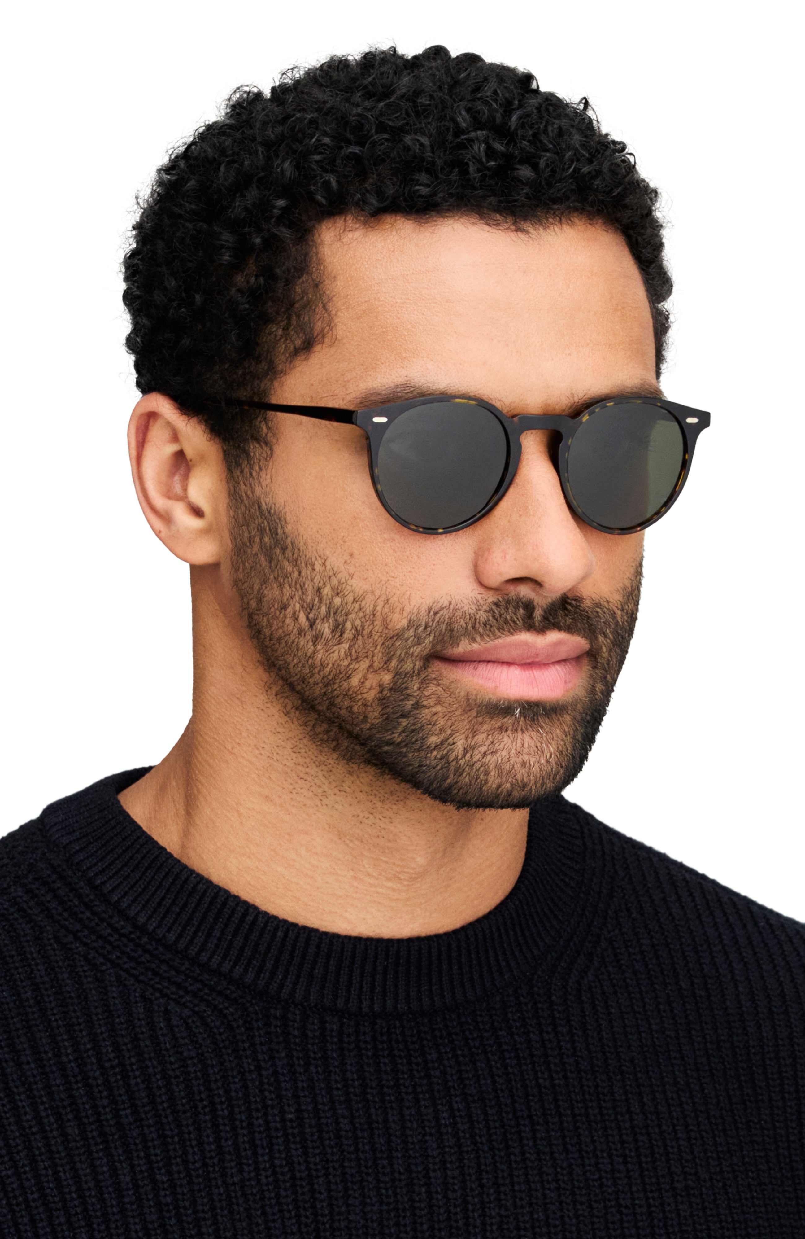 Oliver Peoples N.02 Sun with Black frame and Carbon Grey lenses