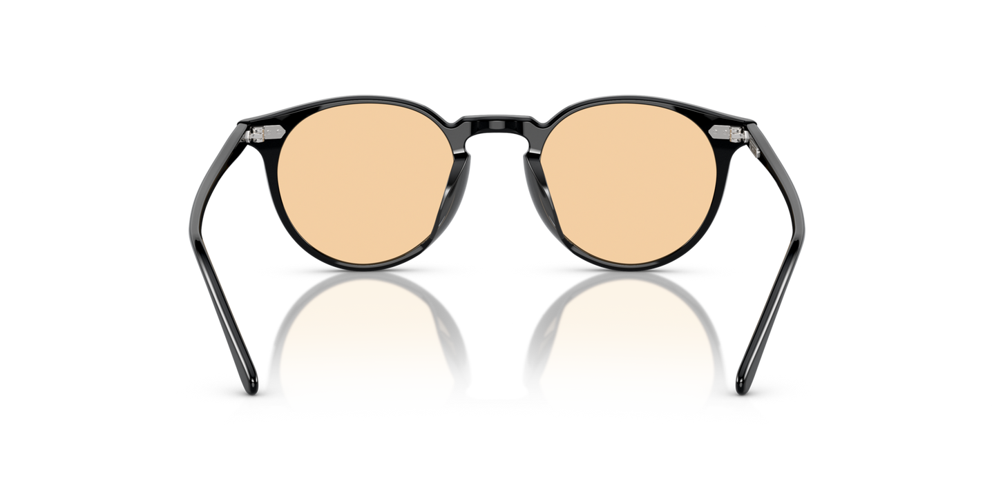 Oliver Peoples N.02 mit Schwarz Gestell - Bild Stegplättchen