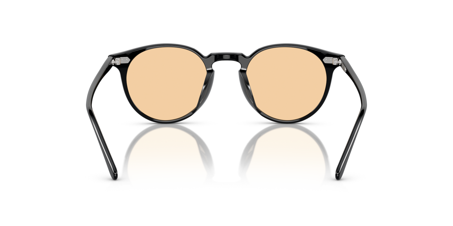 Oliver Peoples N.02 mit Schwarz Gestell - Bild Stegplättchen