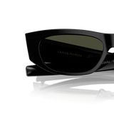 Sie Oliver Peoples Fai II mit Schwarz Gestell und Grün Gläsern - Variant