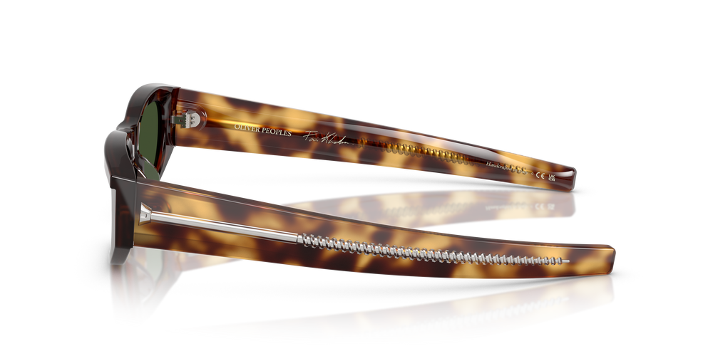 Sie Oliver Peoples Fai II mit Mahagoni dunkel Gestell und Grün Gläsern - Bild 4