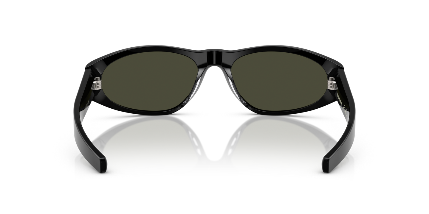 Oliver Peoples Fai III with Black frame and Green lenses - Image Nosepads