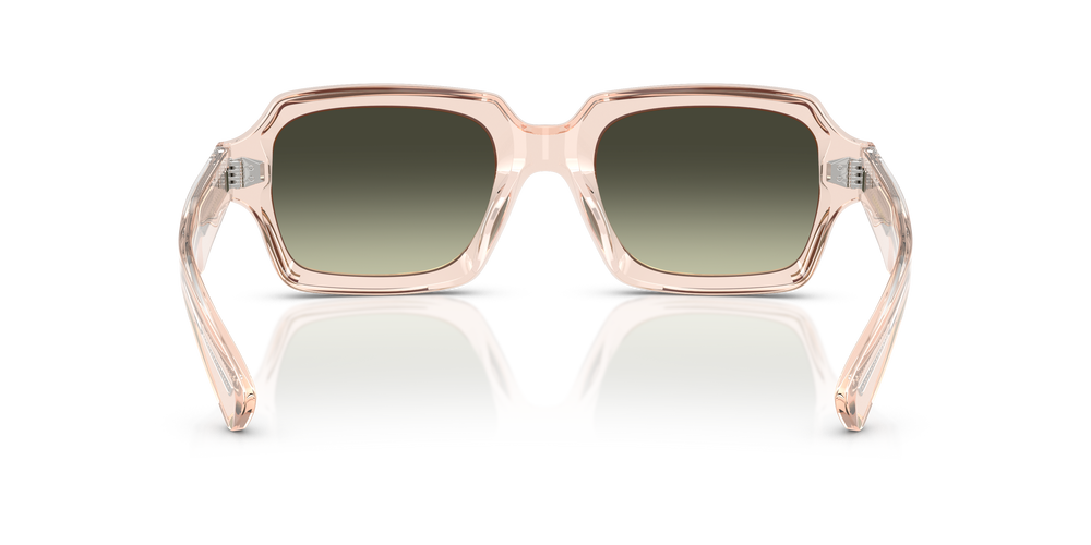 Oliver Peoples Devaney 18k avec une monture Fleur de cerisier et des verres Vert - L'image 5