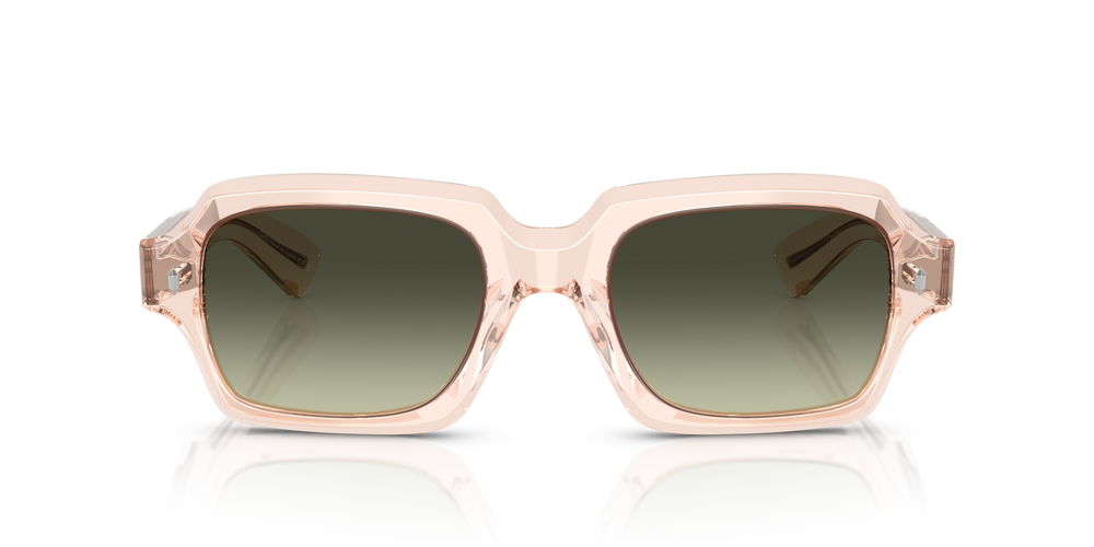 Oliver Peoples Devaney 18k with Cherry Blossom frame and Green lenses - image 2