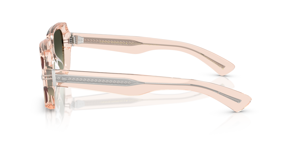 Oliver Peoples Devaney 18k con montura Flor de cerezo y lentes Verde - El 4