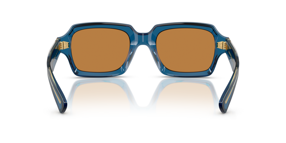 Sie Oliver Peoples Devaney 18k mit Blau durchsichtig Gestell und Braun Gläsern - bild 5