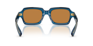 Sie Oliver Peoples Devaney 18k mit Blau durchsichtig Gestell und Braun Gläsern - bild 5