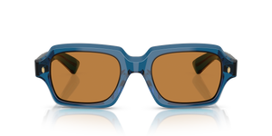 Sie Oliver Peoples Devaney 18k mit Blau durchsichtig Gestell und Braun Gläsern - bild 2