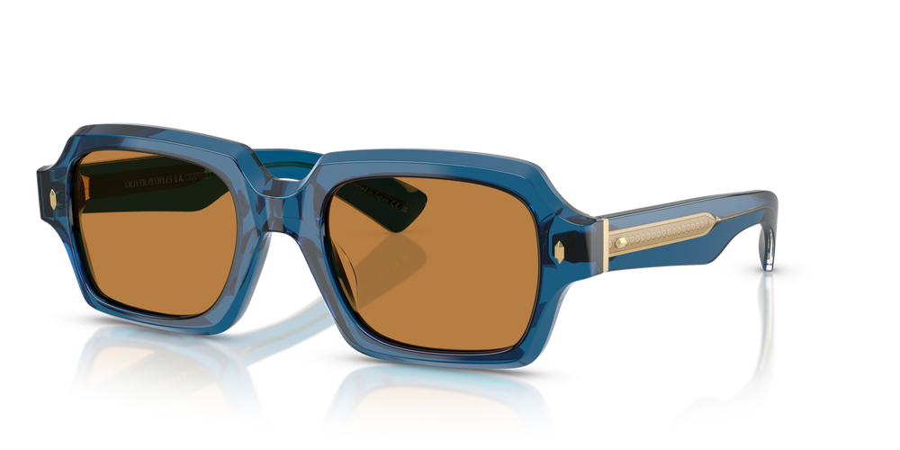 Oliver Peoples Devaney 18k with Translucent Blue frame and Brown lenses - image 4