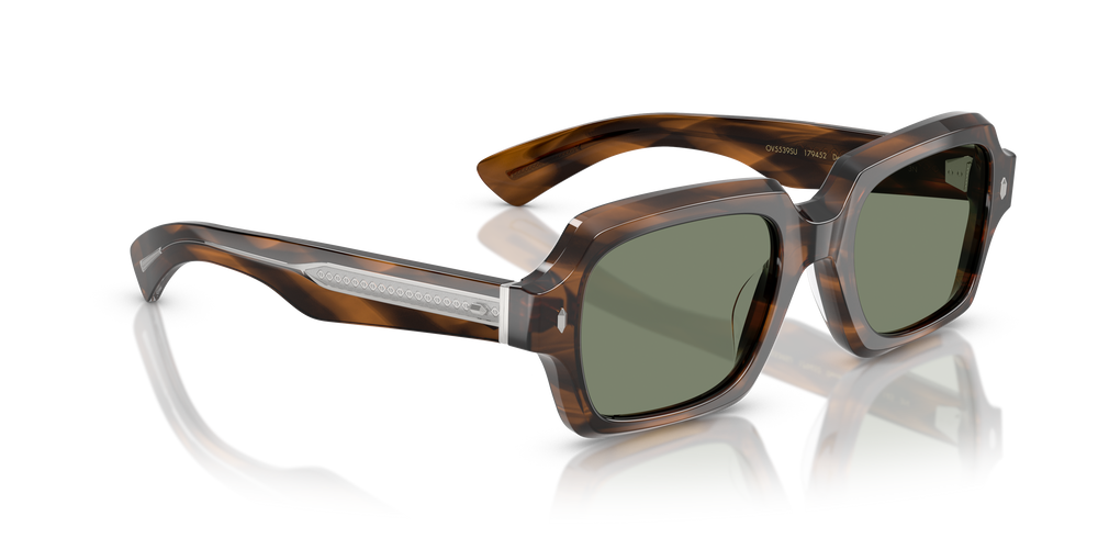 Oliver Peoples Devaney 18k with Barchan frame and Green lenses - Image 3