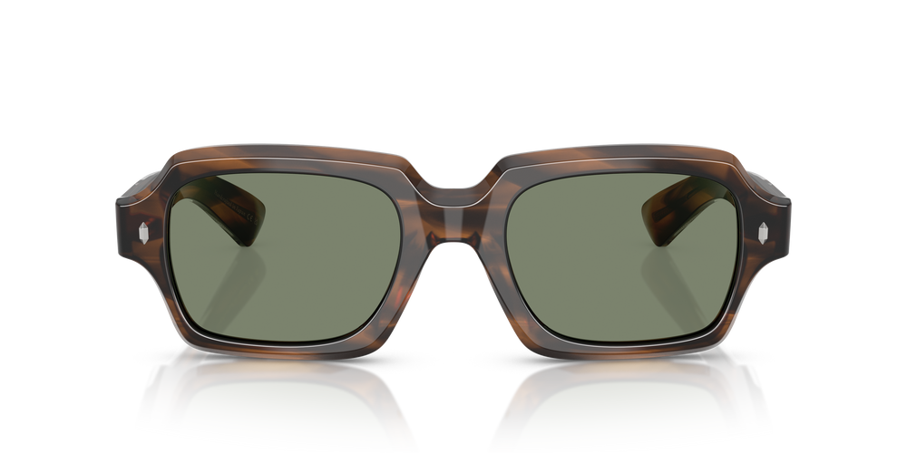 Oliver Peoples Devaney 18k with Barchan frame and Green lenses - Image 2