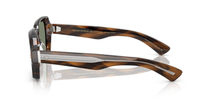 Oliver Peoples Devaney 18k with Barchan frame and Green lenses - Image 4