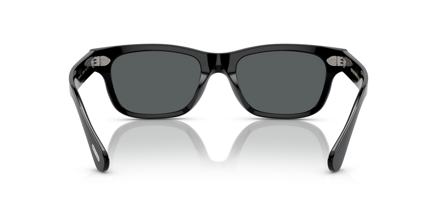 Oliver Peoples Rosson Sun con montura Negro y lentes Gris - Imagen Plaquetas nasales
