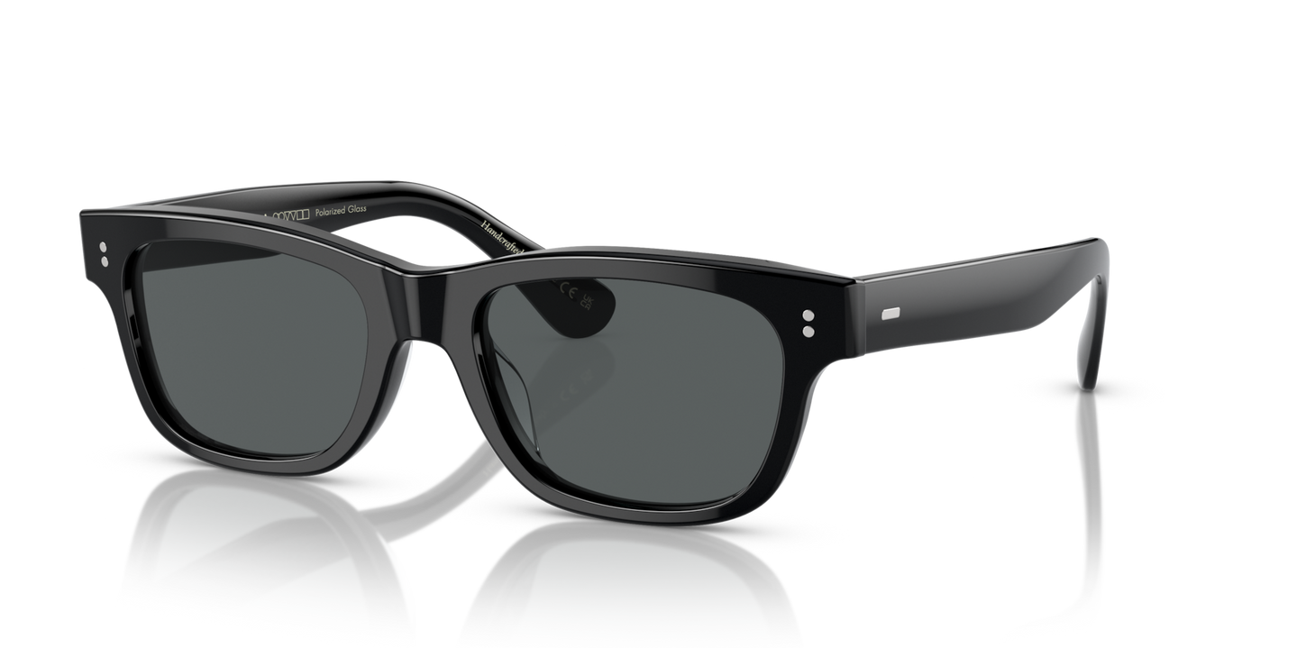 Oliver Peoples Rosson Sun con montura Negro y lentes Gris - Imagen Pernos