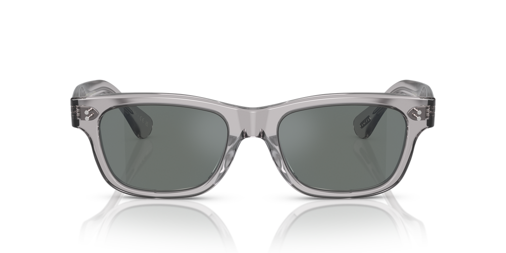 Oliver Peoples Rosson Sun with Workman Grey frame and Regal Blue