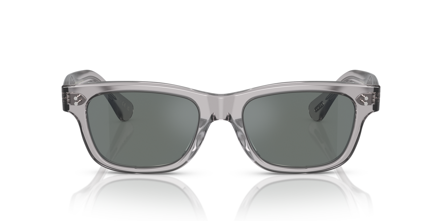Oliver Peoples Rosson Sun with Workman Grey frame and Regal Blue