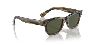 Oliver Peoples Rosson Sun with Olive Smoke frame and Green lenses - image 3