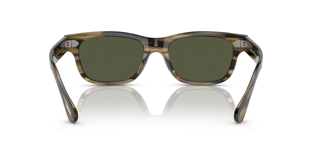 Sie Oliver Peoples Rosson Sun mit Olivgrün Rauch Gestell und Grün Gläsern - Bild 5