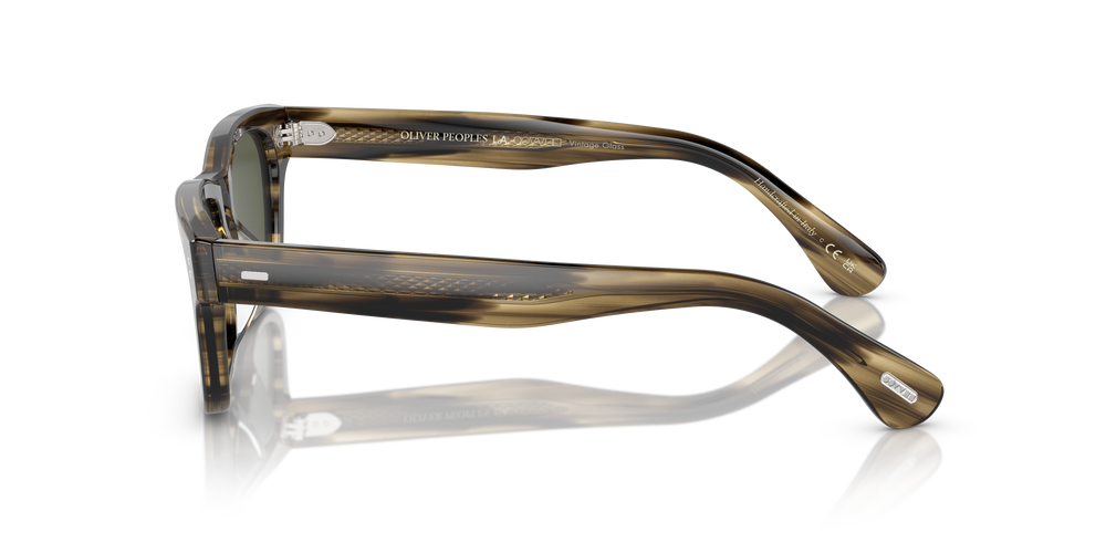 Sie Oliver Peoples Rosson Sun mit Olivgrün Rauch Gestell und Grün Gläsern - Bild 4
