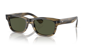 Sie Oliver Peoples Rosson Sun mit Olivgrün Rauch Gestell und Grün Gläsern - Bild 1