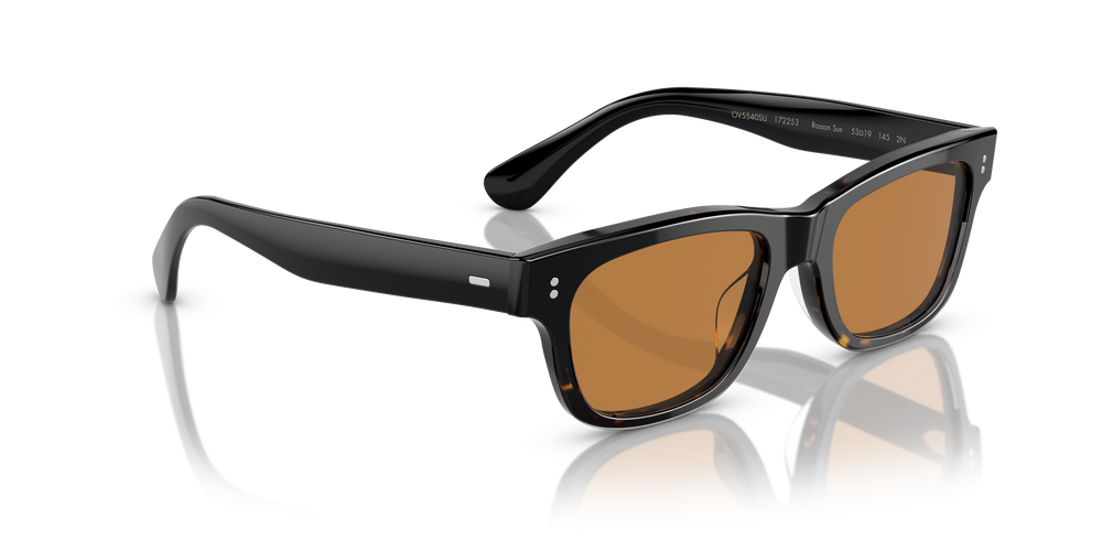 Oliver Peoples Rosson Sun con montatura Nero sfumato 362 e lenti  Marrone - L'immagine 3