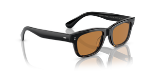 Oliver Peoples Rosson Sun con montatura Nero sfumato 362 e lenti  Marrone - L'immagine 3
