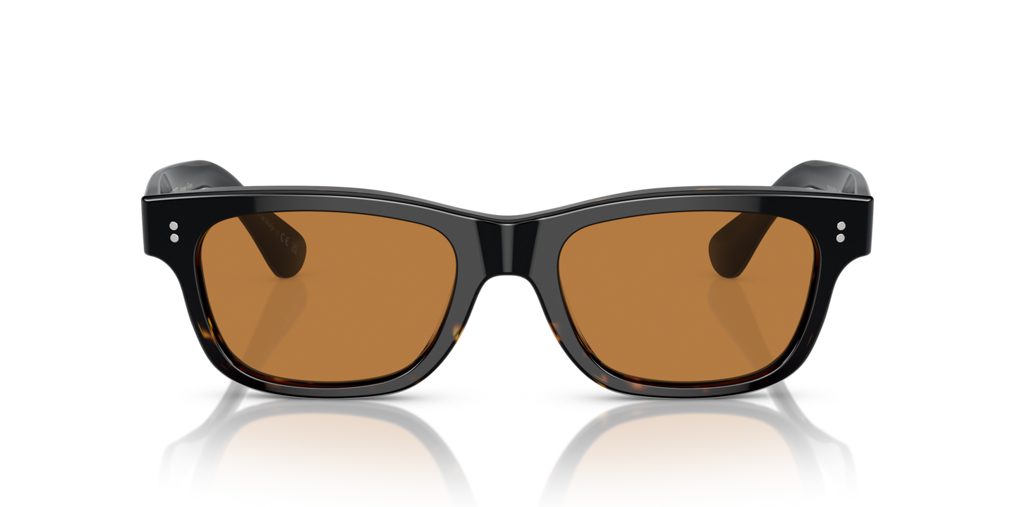 Oliver Peoples Rosson Sun with Black/362 Gradient frame and Brown lenses - Image Lenses