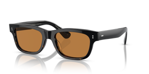 Oliver Peoples Rosson Sun con montatura Nero sfumato 362 e lenti  Marrone - L'immagine 1