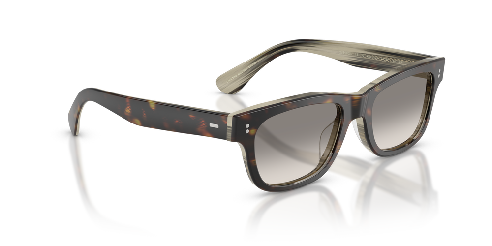 Oliver Peoples Rosson Sun Exclusive avec une monture 362/Corne et des verres Gris - L'image 3