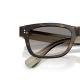 Oliver Peoples Rosson Sun Exclusive avec une monture 362/Corne et des verres Gris - Variant