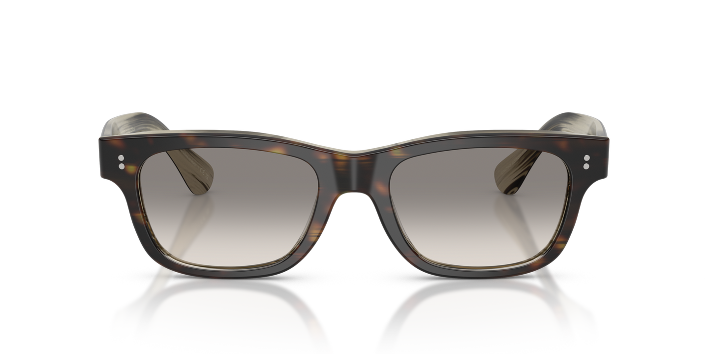 Sie Oliver Peoples Rosson Sun Exclusive mit 362/Horn Gestell und Grau Gläsern - Bild Gläser