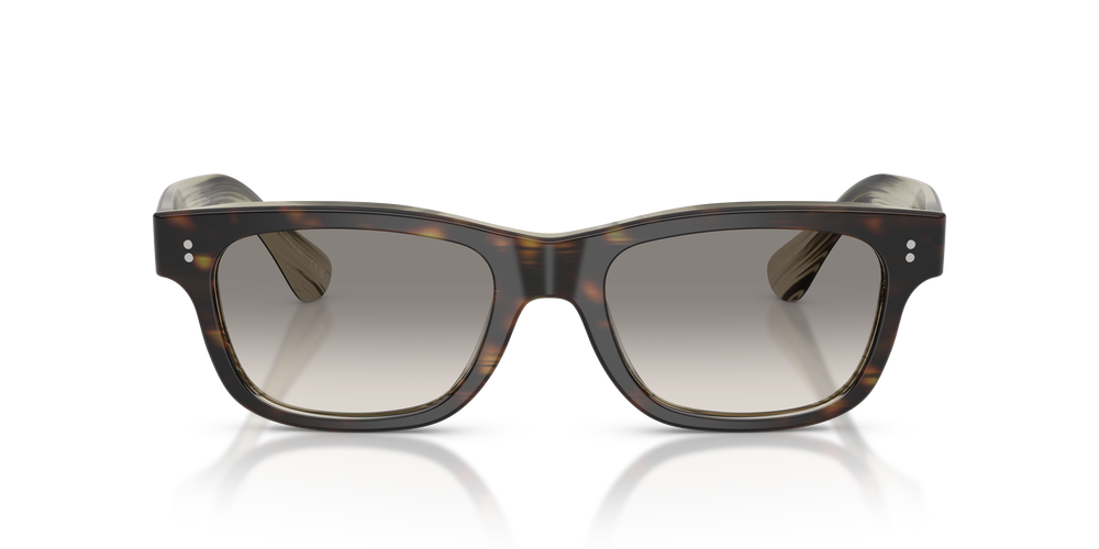 Oliver Peoples Rosson Sun Exclusive avec une monture 362/Corne et des verres Gris - L'image 2