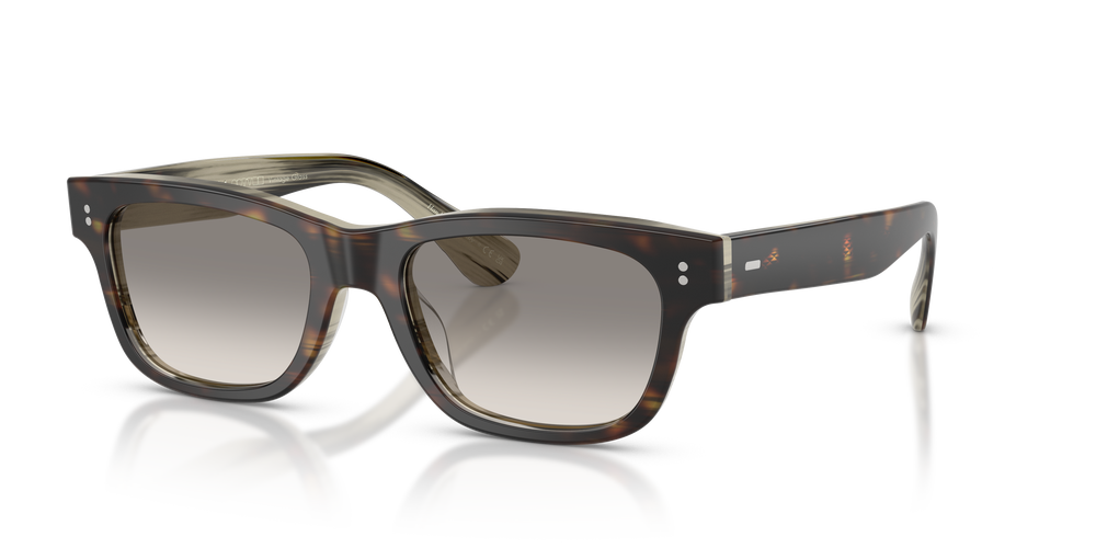 Oliver Peoples Rosson Sun Exclusive avec une monture 362/Corne et des verres Gris - L'image 1