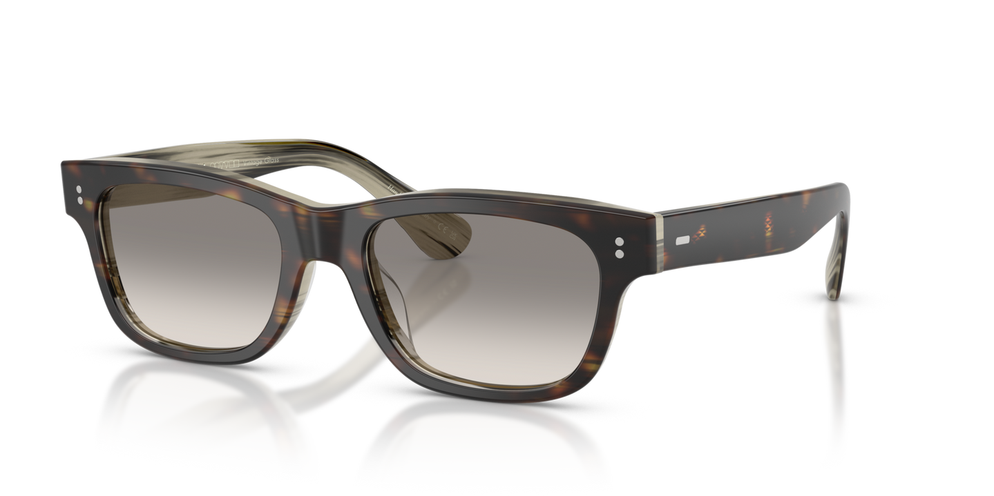 Sie Oliver Peoples Rosson Sun Exclusive mit 362/Horn Gestell und Grau Gläsern - Bild Stifte