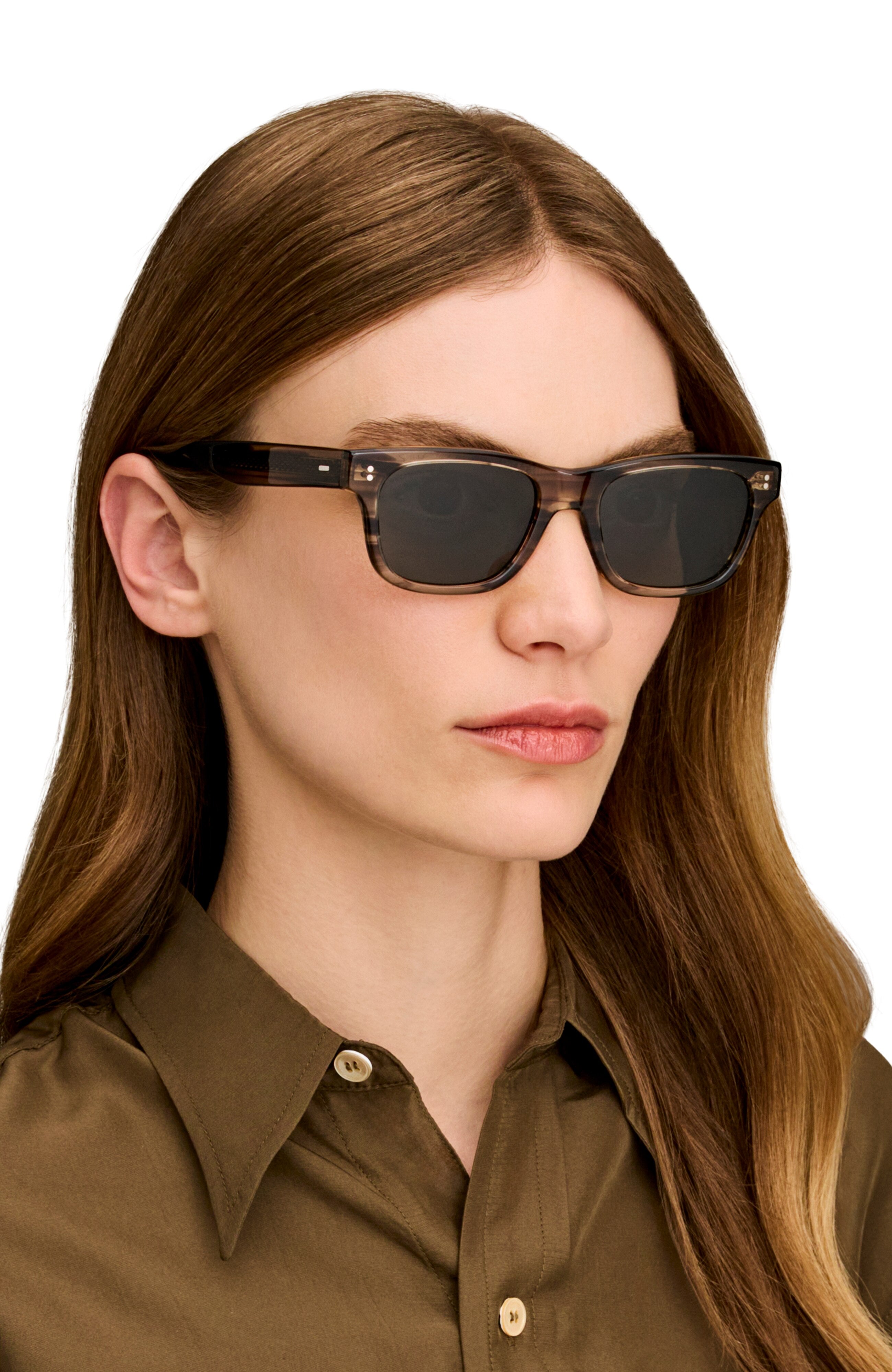 Oliver Peoples Rosson Sun Exclusive with 362/Horn frame and Shale