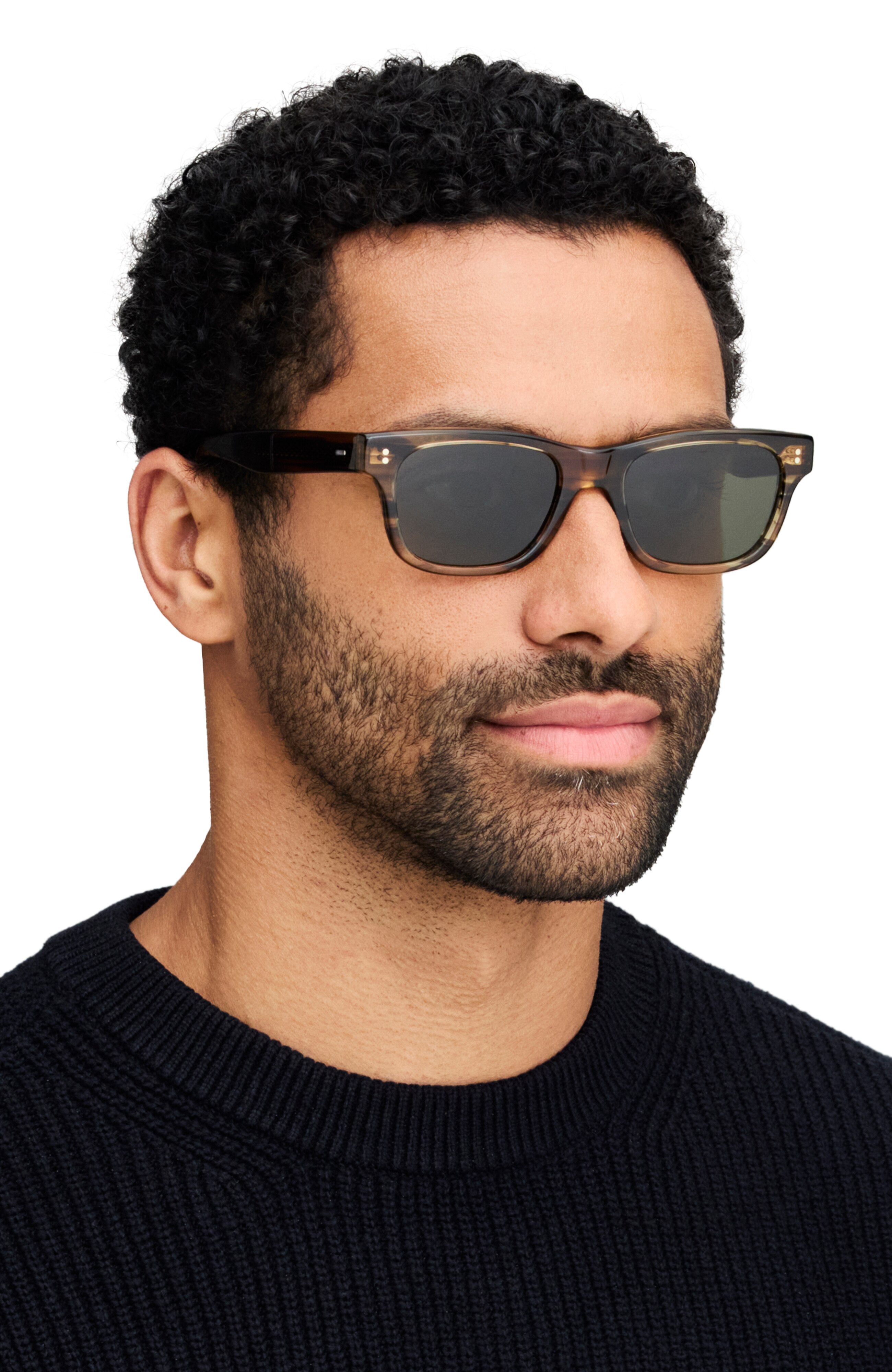Oliver Peoples Rosson Sun with Workman Grey frame and Regal Blue