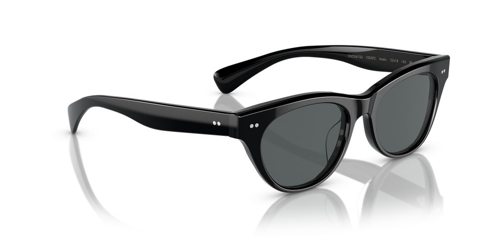 Sie Oliver Peoples Avelin mit Schwarz Gestell und Grau Gläsern - Das Bild 3