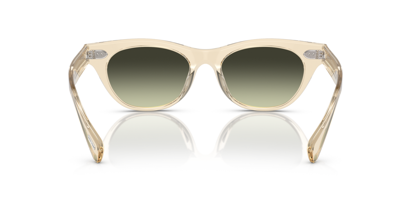 Oliver Peoples Avelin con montura Ante y lentes Verde - Imagen Plaquetas nasales