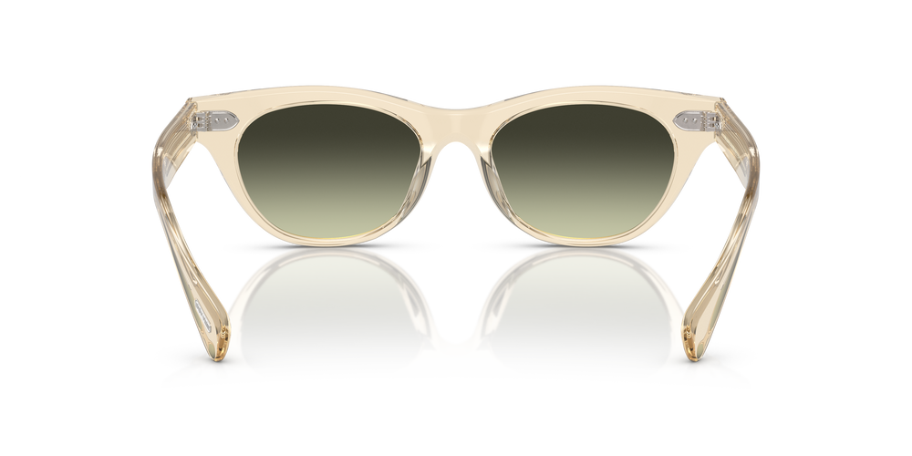Oliver Peoples Avelin con montatura Marrone camoscio e lenti  Verde - L'immagine 5