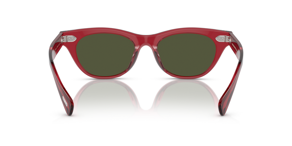 Oliver Peoples Avelin with Translucent Red frame and Green lenses - image 5
