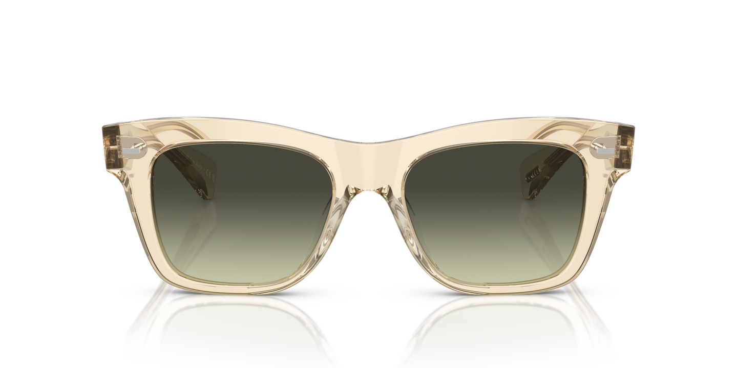 Oliver Peoples Ms. Oliver with Buff frame and Green lenses - Image Lenses